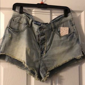 Free People Denim Shorts